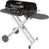 Roadtrip 285 Portable Stand-Up Propane Grill, Gas Grill with 3 Adjustable Burners and Instastart Push-Button Ignition; Grease Tray, Side Tables, Thermometer, Folding Legs & Wheels Included