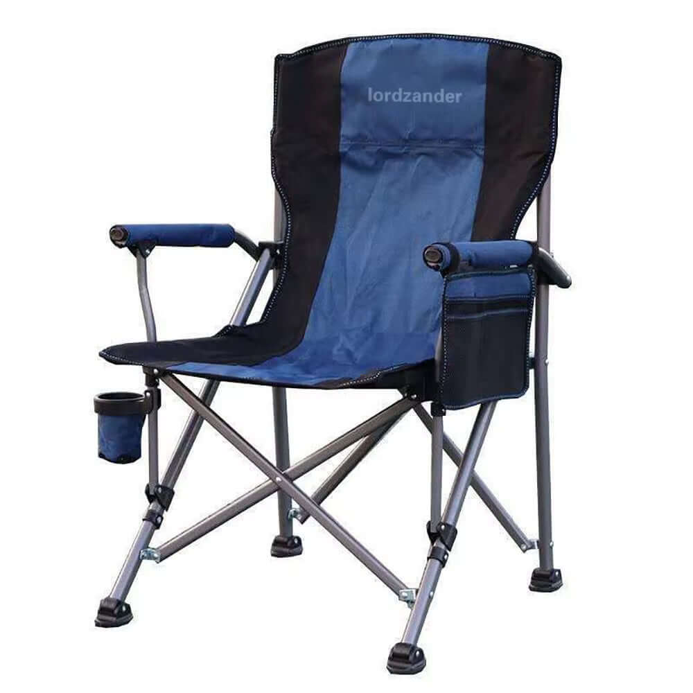 Lordzander Camping Furniture Portable Light Barbecue Fishing Beach Foldable Outdoor Folding Camping Chair