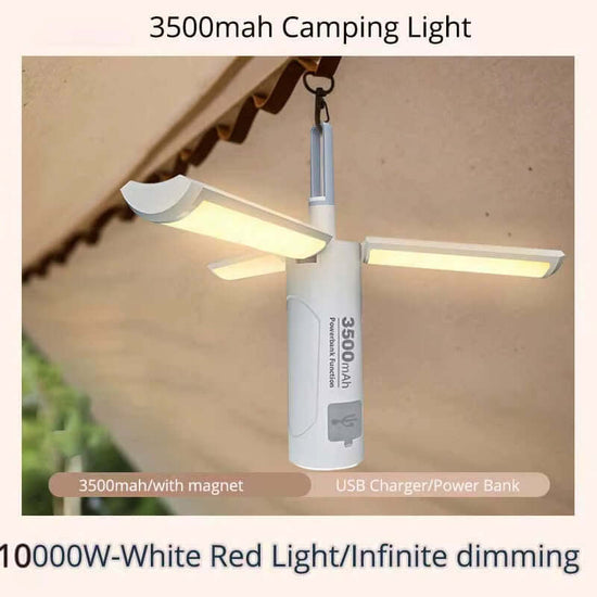 100000W Super Camping Light Infinite Dimming Tent Light Usb Recharge Workshop Lamp Emergency Camp Equipment Bulb Outdoor Camping