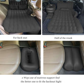 Car Air Mattress, Inflatable Bed for Car Back Seat|Universal Car Mattress with Air Pump|Flocking-Top & PVC Surface Car Bed with 2 Pillows & Fillers for Suv|Sedan|Minivan|Truck Camping Black