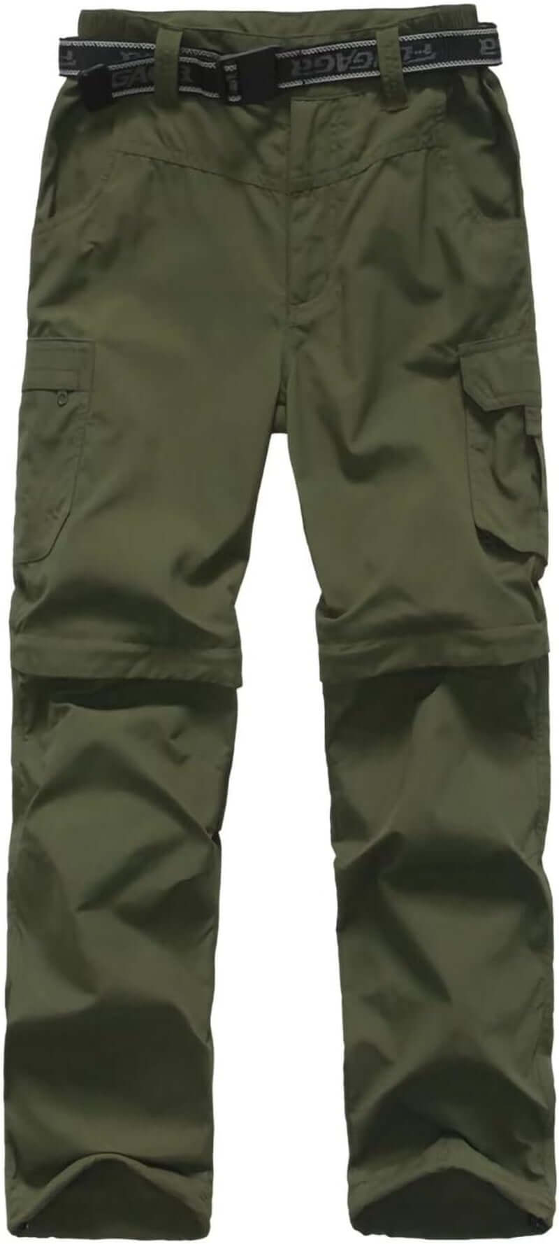 Boy’S Scout Pants Convertible Hiking Quick Dry Zip off Pants Outdoor Climbing Casual Trouser Kids Youth Cargo Pants