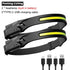 LED Induction Headlamp COB Sensor Headlight USB Charging Head Torch Built-In Battery Flashlight Camping Light