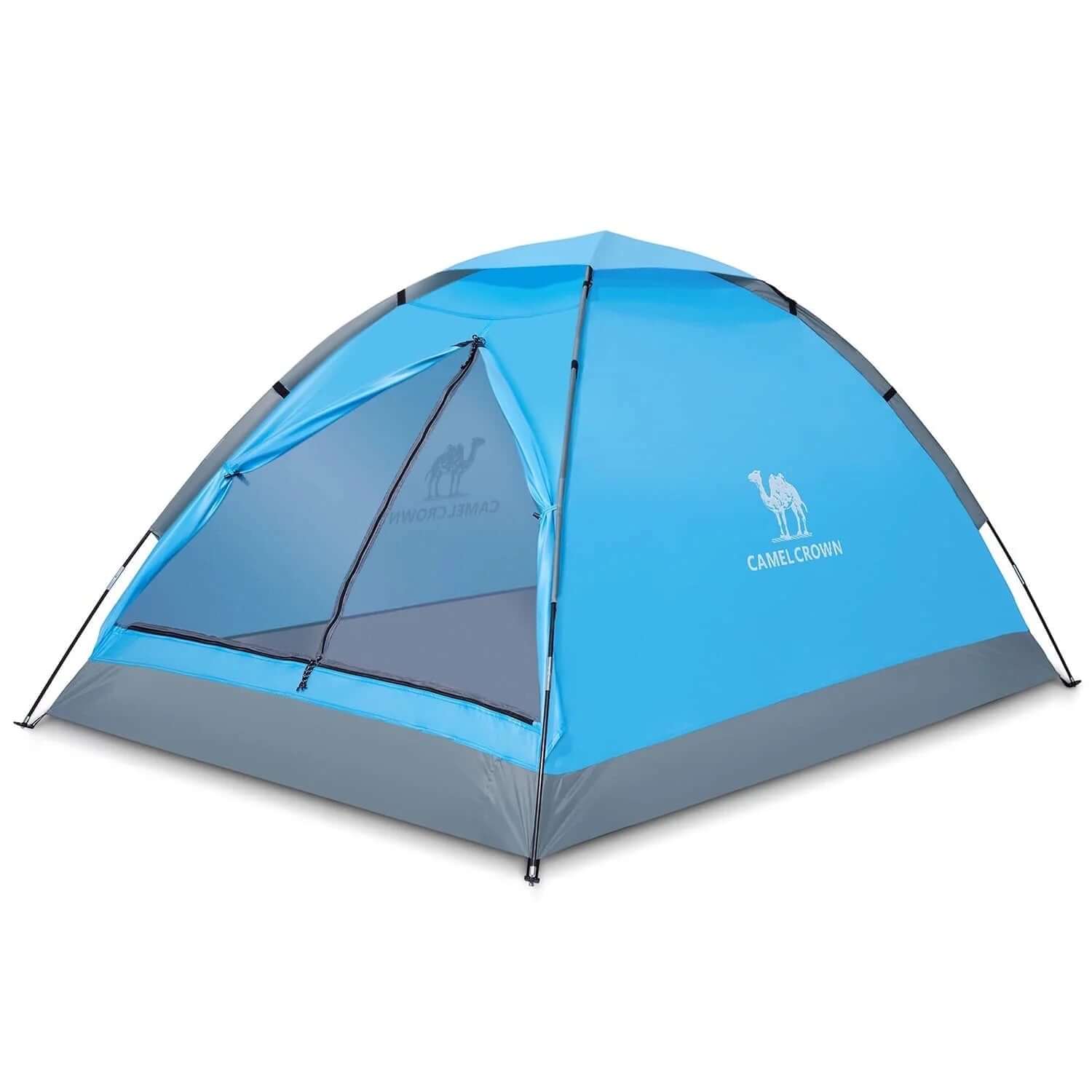 Camping Tent Lightweight 2 Person Tent for Camping Waterproof Dome Tent Outdoor Emergency Tent Portable Easy up Tents with Carry Bag Blue