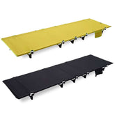 Light Weight Folding Bed Portable Lunch Break Camping Bed Simple Leisure Alloy Heightened Camp Cot