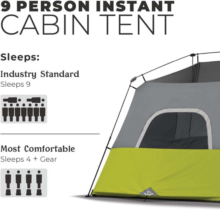 9 Person Instant Cabin Tent - 14&