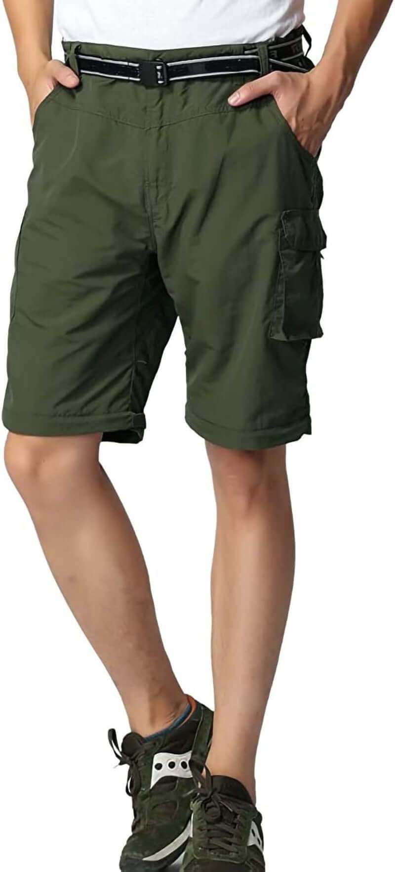 Boy’S Scout Pants Convertible Hiking Quick Dry Zip off Pants Outdoor Climbing Casual Trouser Kids Youth Cargo Pants