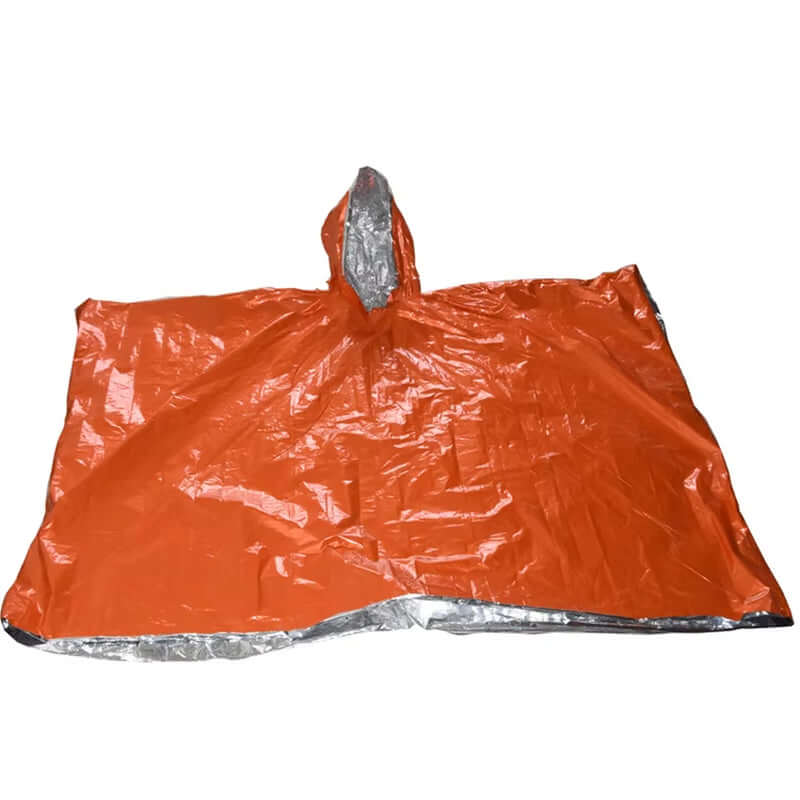 Emergency Waterproof Raincoat Aluminum Film Disposable Poncho Warm Thermal Rainwear Blankets Survival Tools Camping Equipment