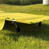 Light Weight Folding Bed Portable Lunch Break Camping Bed Simple Leisure Alloy Heightened Camp Cot