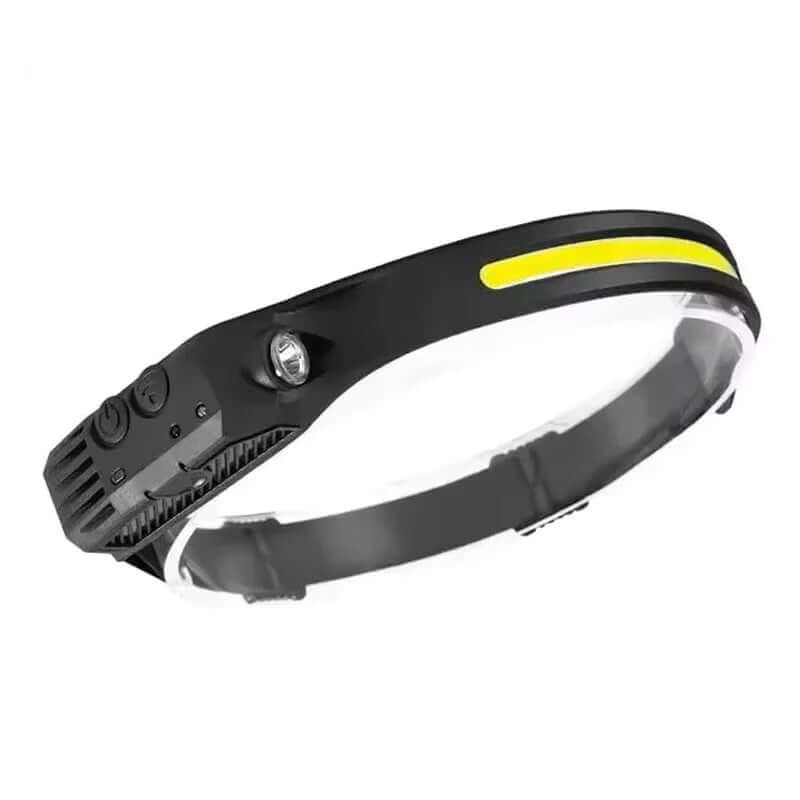 LED Induction Headlamp COB Sensor Headlight USB Charging Head Torch Built-In Battery Flashlight Camping Light