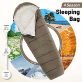 MJ600 Sleeping Bag Portable Waterproof 4 Season Cotton Sleeping Bag Outdoor Hiking Travel Camping Sleeping Bag