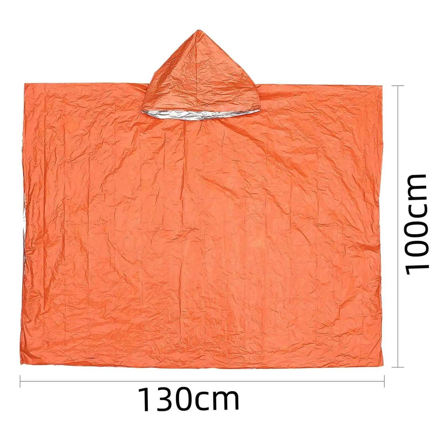 Emergency Waterproof Raincoat Aluminum Film Disposable Poncho Warm Thermal Rainwear Blankets Survival Tools Camping Equipment