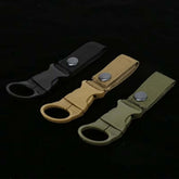 Outdoor Waterbottle Buckle Hook Nylon Webbing Buckle Hook Climb Carabiner Belt Backpack Hanger Camp Water Bottle Holder Clip