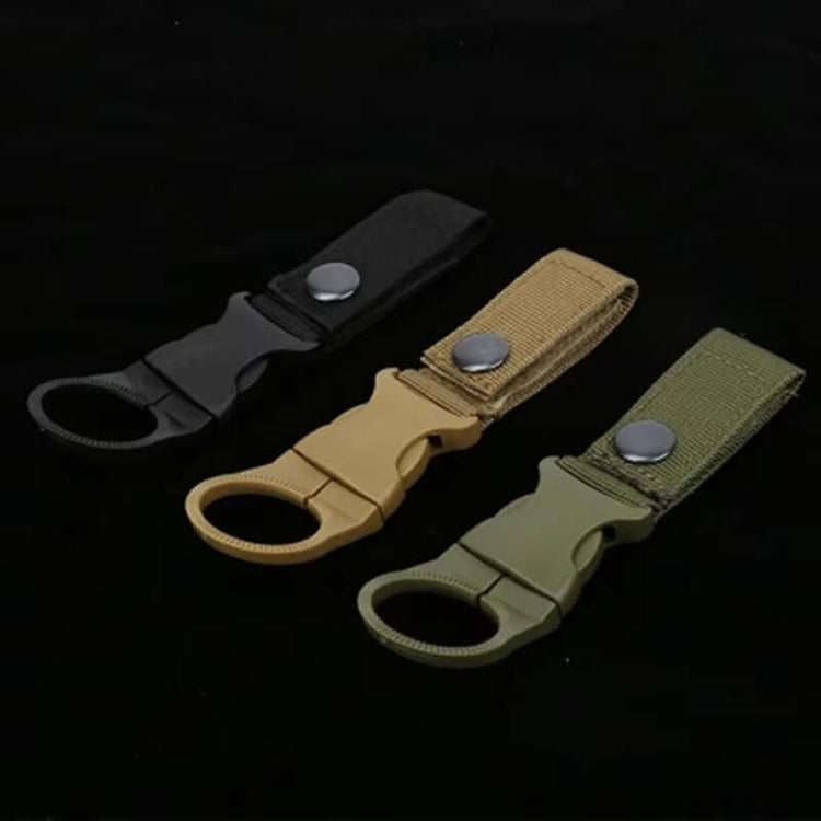 Outdoor Waterbottle Buckle Hook Nylon Webbing Buckle Hook Climb Carabiner Belt Backpack Hanger Camp Water Bottle Holder Clip