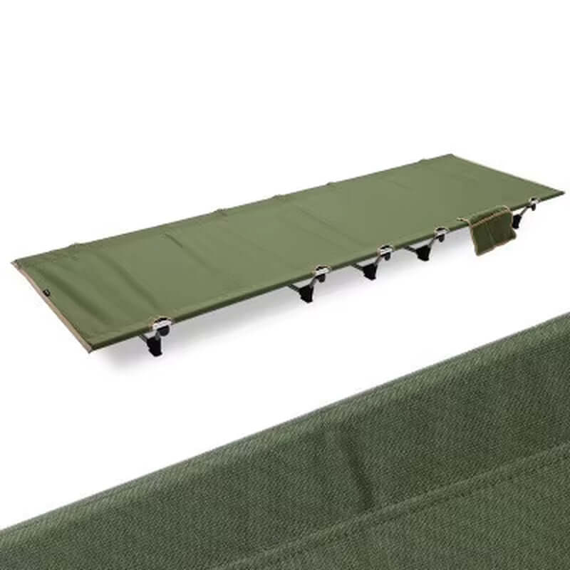 Light Weight Folding Bed Portable Lunch Break Camping Bed Simple Leisure Alloy Heightened Camp Cot