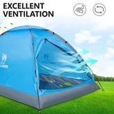 Camping Tent Lightweight 2 Person Tent for Camping Waterproof Dome Tent Outdoor Emergency Tent Portable Easy up Tents with Carry Bag Blue