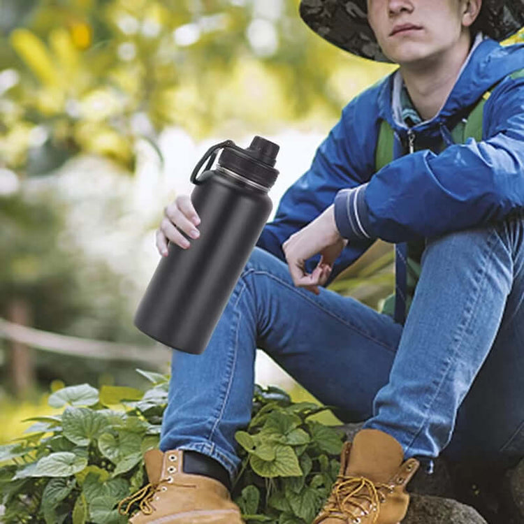 1000ML Stainless Steel Thermos Bottle Large Capacity Sport Thermal Water Bottle Insulated Cup Vacuum Flasks Travel Outdoor Camp