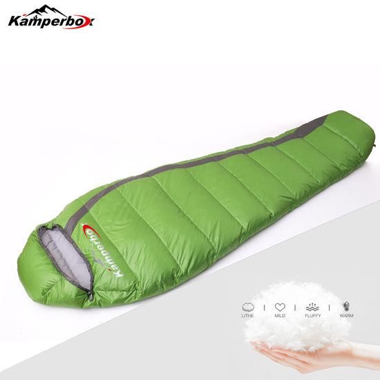 Kamperbox down Sleeping Bag Ultralight Sleeping Bag Winter Sleeping Bag Camping Equipment Lightweight Sleeping Bag Camping