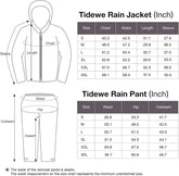 Rain Suit, Waterproof Breathable Lightweight 2 Pieces Rainwear