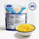 Three Cheese Mac & Cheese - Freeze Dried Backpacking & Camping Food - Emergency Food - 24 Grams of Protein, Vegetarian