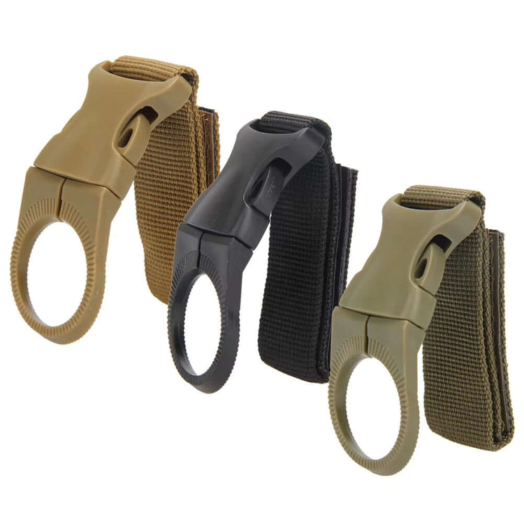 Carabiner Outdoor Hike Water Bottle Buckle Holder Tool Molle Attach Webbing Backpack Hanger Hook Camp Clip Hang Clasp